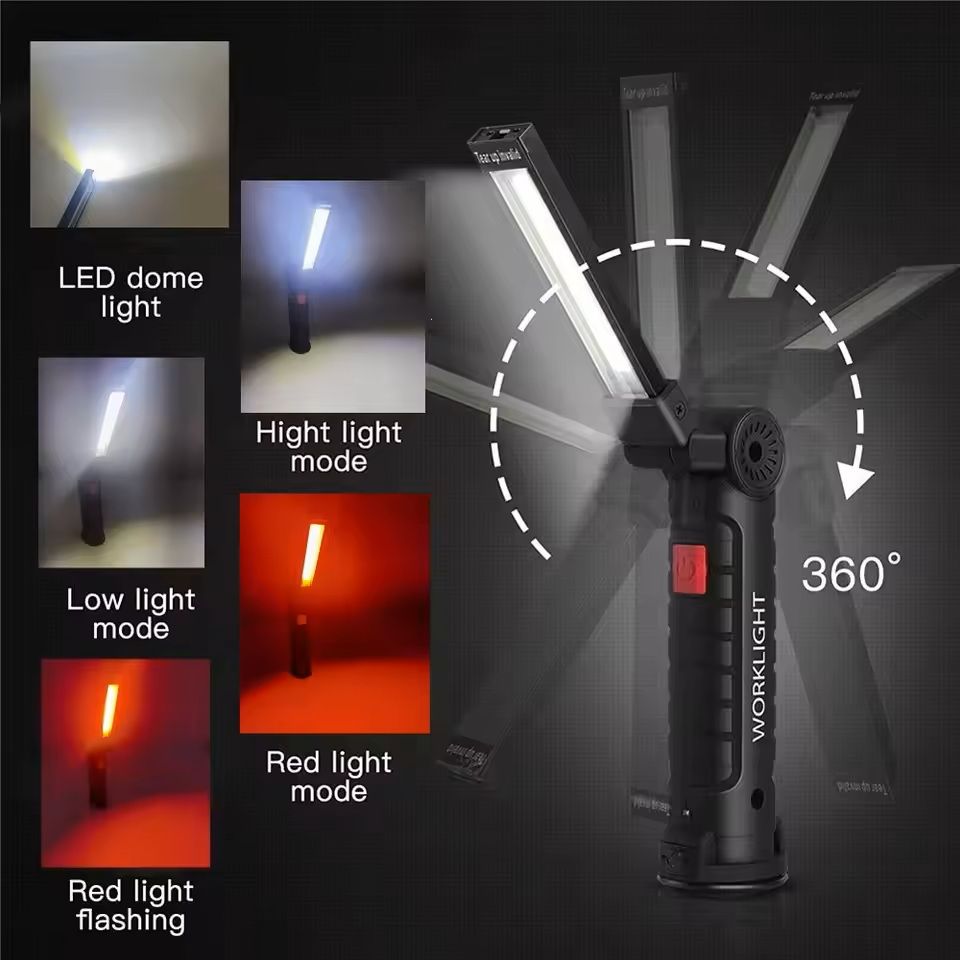 Portable USB Rechargeable COB LED Work Light 1