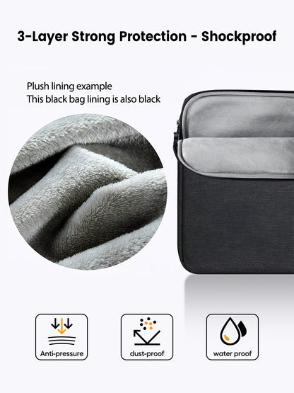 Waterproof Laptop Sleeve for UPERFECT Portable Monitor Touchscreen, Travel Case Bag with Large Side Pocket