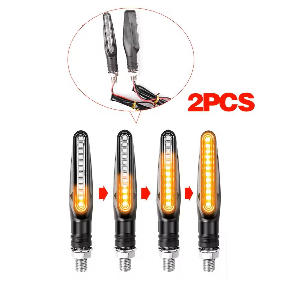 LED Motorcycle Turn Signal And Brake Light Indicators 7