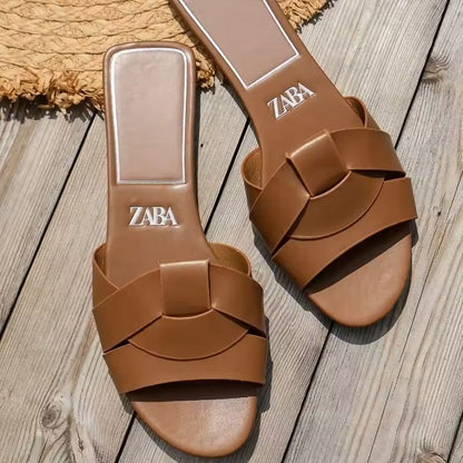 WovenComfort Women Woven Flat Slippers 10