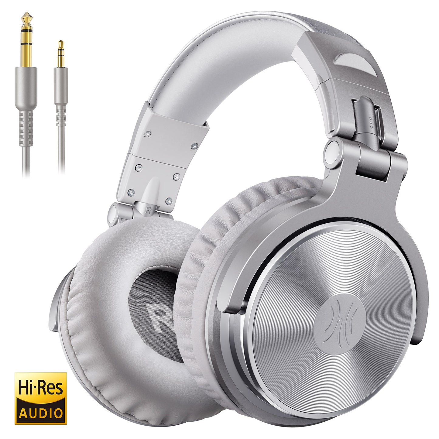 DJ Headphones Wired Studio Pro Headset With Mic HiFi Monitor Sound Dual Cable Music Headphones For  7