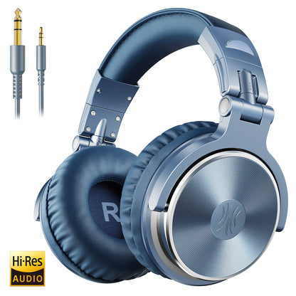 DJ Headphones Wired Studio Pro Headset With Mic HiFi Monitor Sound Dual Cable Music Headphones For  8