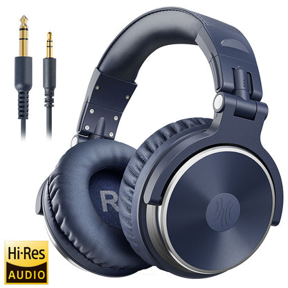 DJ Headphones Wired Studio Pro Headset With Mic HiFi Monitor Sound Dual Cable Music Headphones For  10