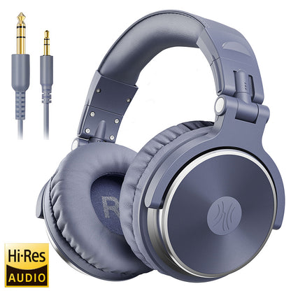 DJ Headphones Wired Studio Pro Headset With Mic HiFi Monitor Sound Dual Cable Music Headphones For  9