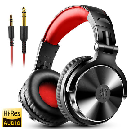 DJ Headphones Wired Studio Pro Headset With Mic HiFi Monitor Sound Dual Cable Music Headphones For  14