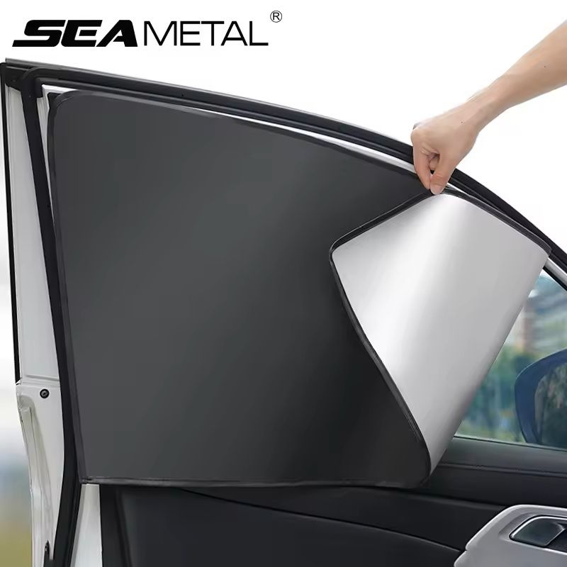 Magnetic Car Window Sunshade Privacy Curtains Set