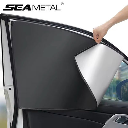 Magnetic Car Window Sunshade Privacy Curtains Set