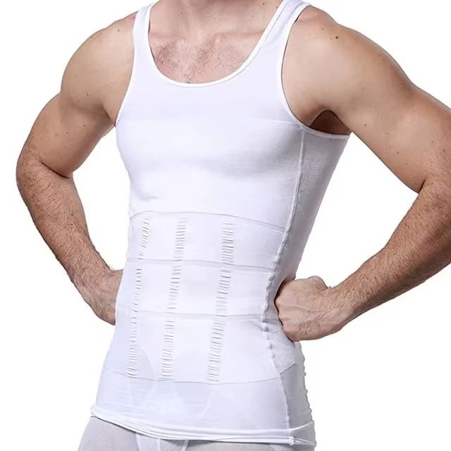 Mens Slimming Compression Vest Tummy Control Shapewear For Waist Trimming And Posture Support 7