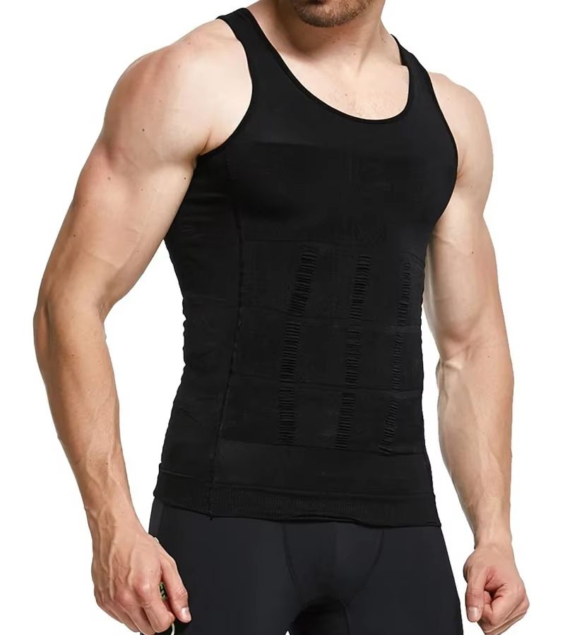 Mens Slimming Compression Vest Tummy Control Shapewear For Waist Trimming And Posture Support 3