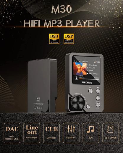 High Quality Lossless MP3 Player MECHEN-M30 HiFi with 64GB Memory Card