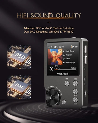 High Quality Lossless MP3 Player MECHEN-M30 HiFi with 64GB Memory Card
