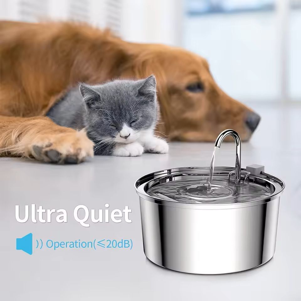 SmartFlow Stainless Steel Automatic Pet Water Fountain 2