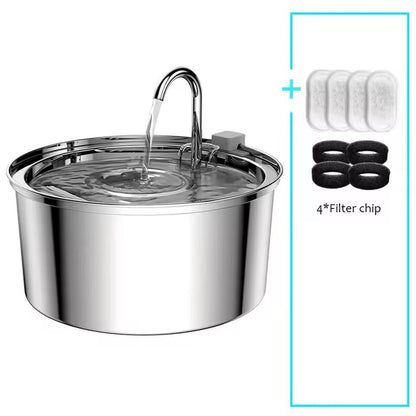 SmartFlow Stainless Steel Automatic Pet Water Fountain 7
