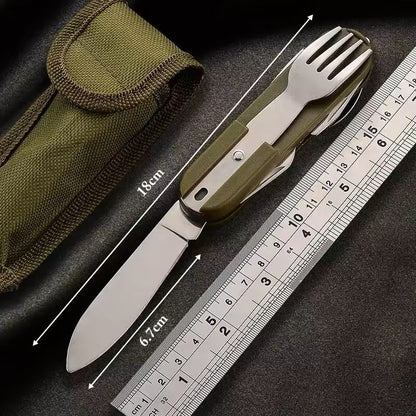 7 In 1 Multifunctional Folding Camping Tableware Set 2