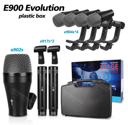 SENNESAI E900 7 Piece Drum Microphone Kit For Kick Snare Tom And Cymbals 3