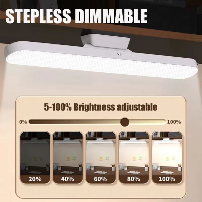 LED Magnetic Desk Lamp With Remote Control USB Rechargeable Eye Protection Light For Reading And St 1