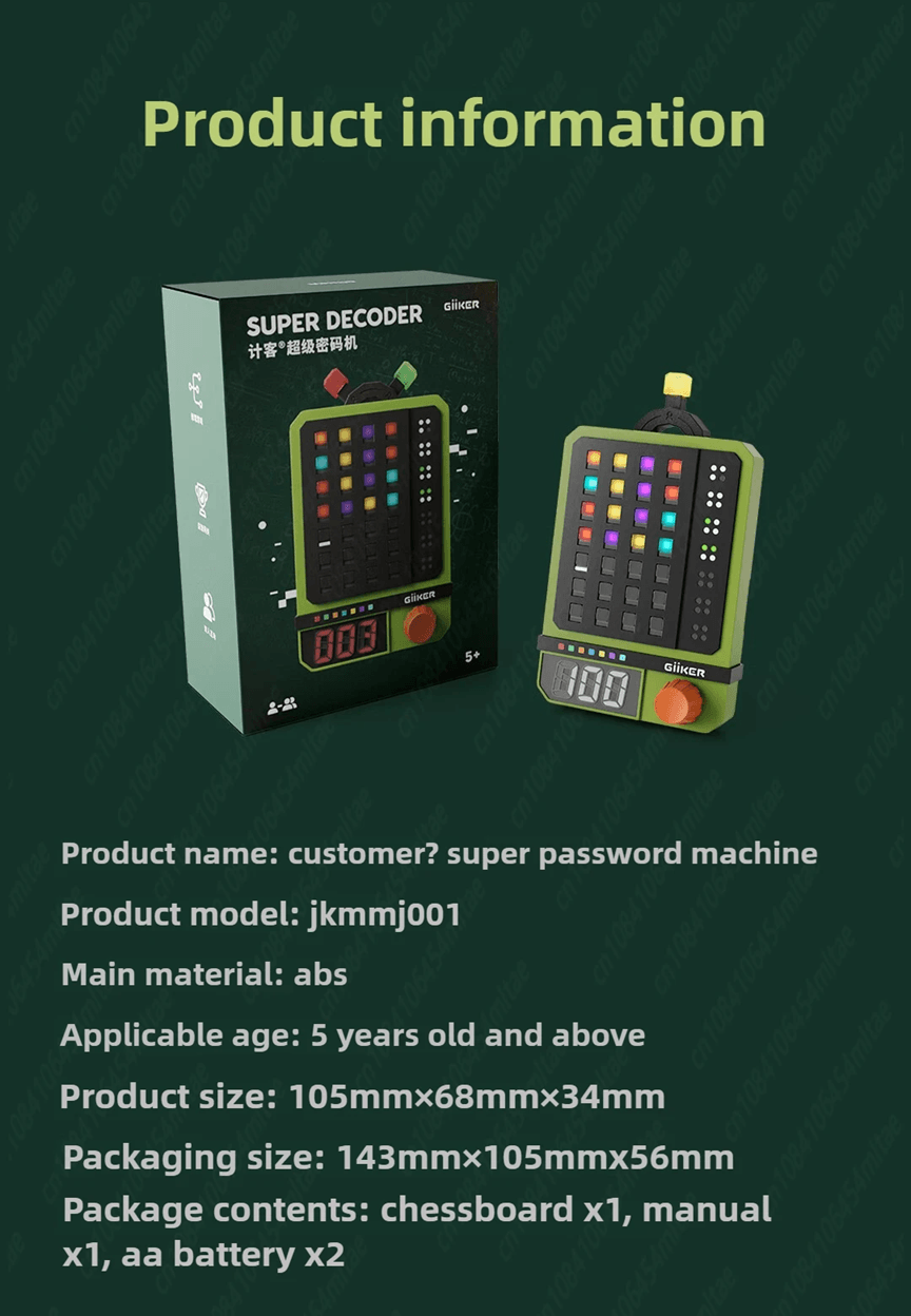 Crack The Code Decoder Game Educational Logic Puzzle For Kids 4