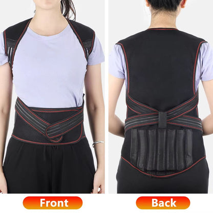 Tourmaline Magnetic Heated Vest  Self Heating Thermal Brace For Back Pain And Posture Support 2