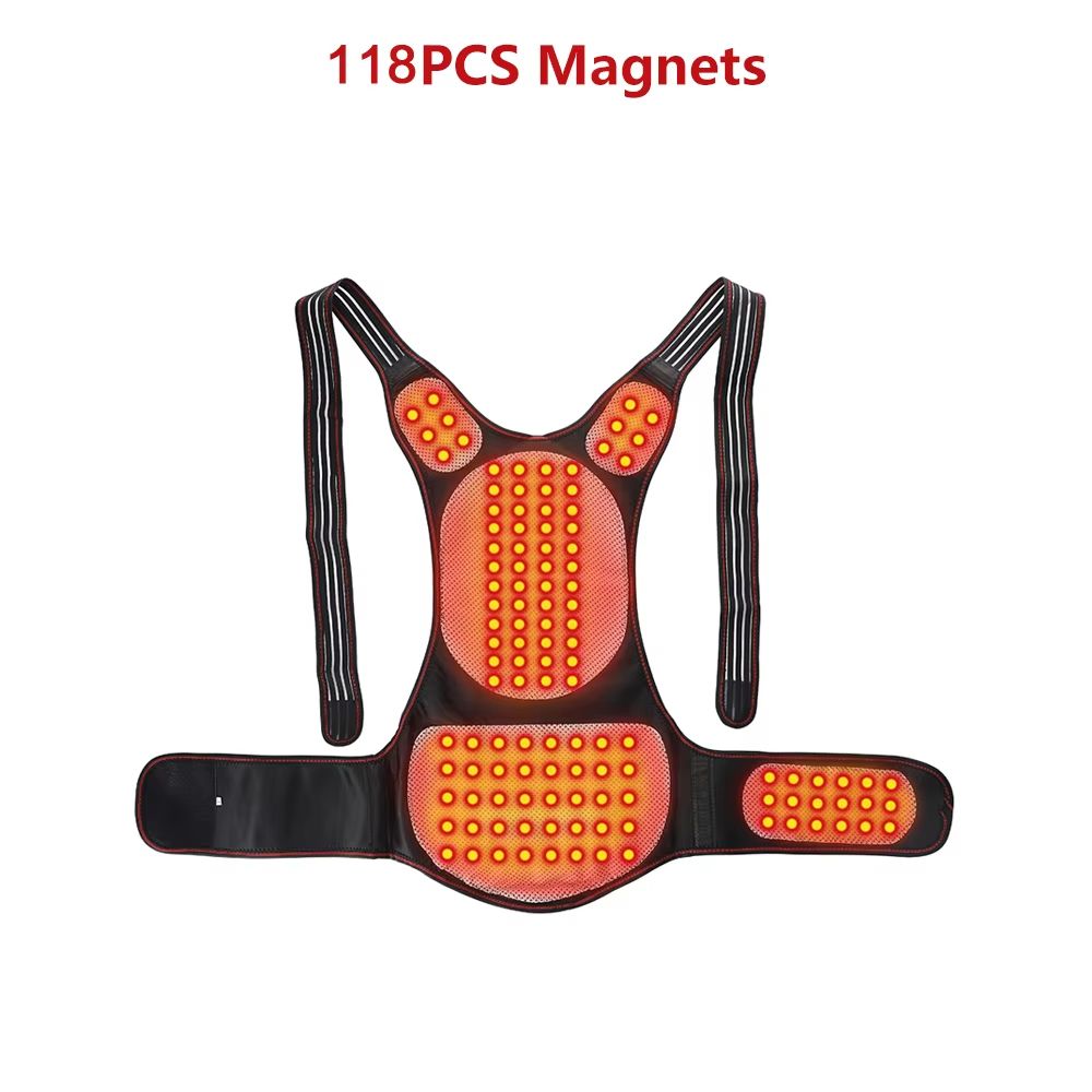 Tourmaline Magnetic Heated Vest  Self Heating Thermal Brace For Back Pain And Posture Support 3