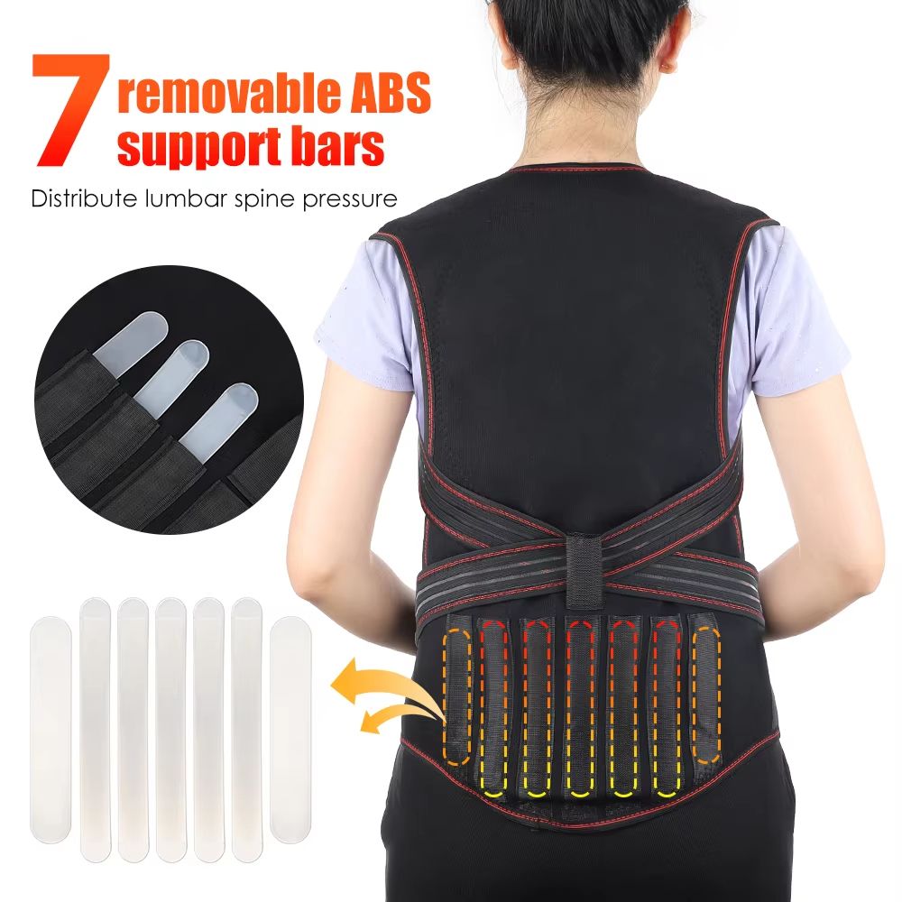 Tourmaline Magnetic Heated Vest  Self Heating Thermal Brace For Back Pain And Posture Support 9