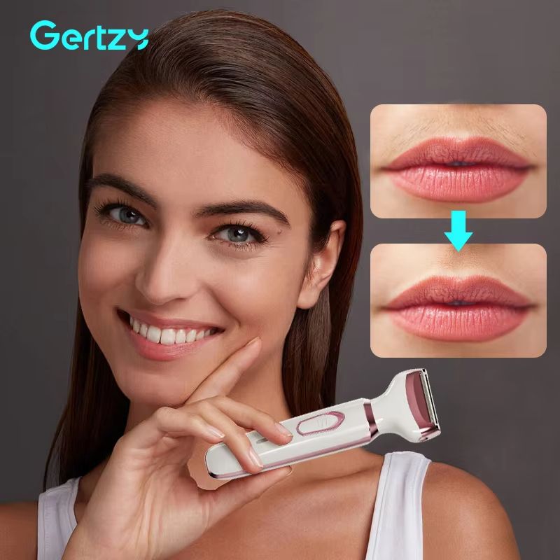 4in1 Rechargeable Electric Razor For Women  Painless Wet And Dry Hair Remover For Face Legs Bikini  4