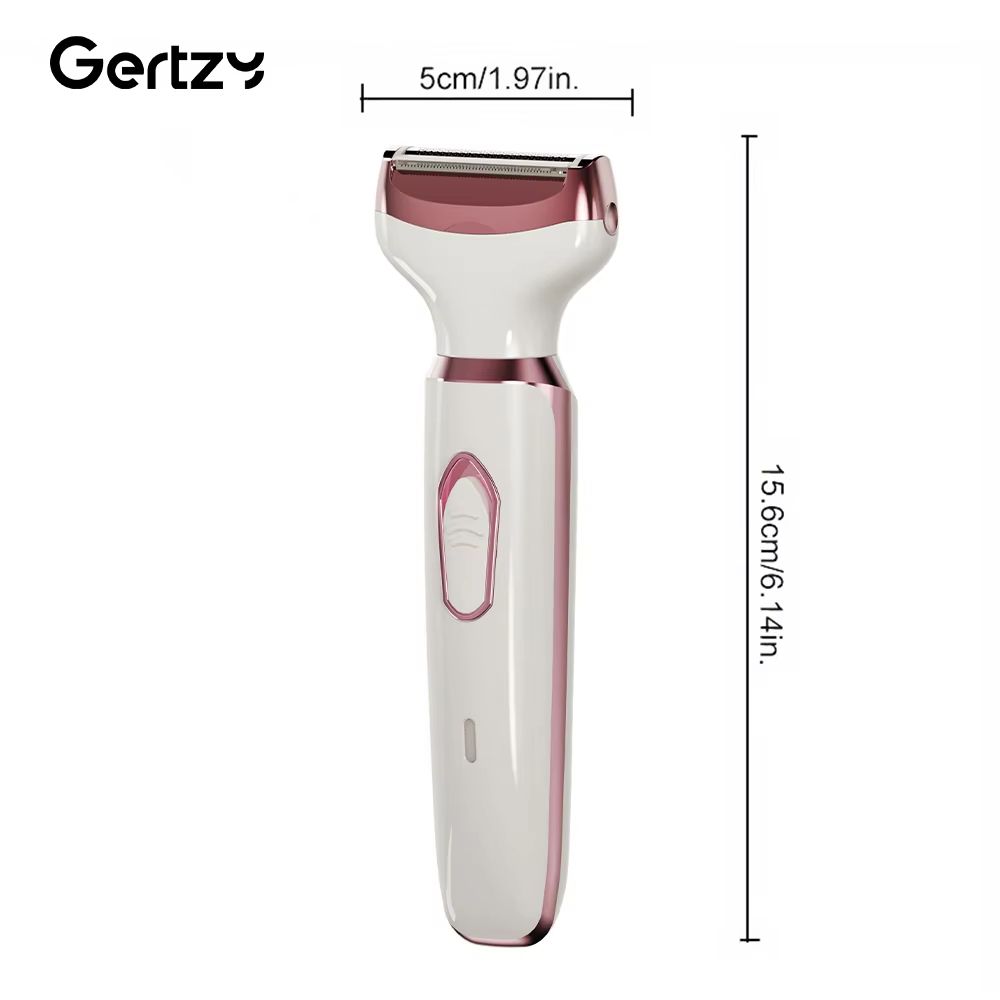 4in1 Rechargeable Electric Razor For Women  Painless Wet And Dry Hair Remover For Face Legs Bikini  5