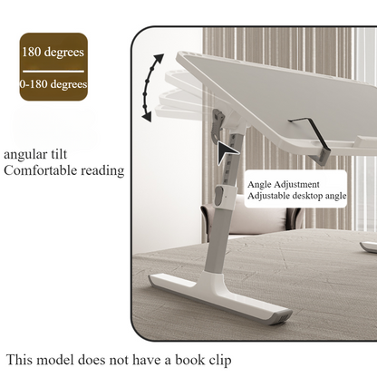 Height & Angle Adjustable Foldable Laptop Bed Tray Table, Portable Laptop Table for Bed, Sofa, Floor & Recliner Chair