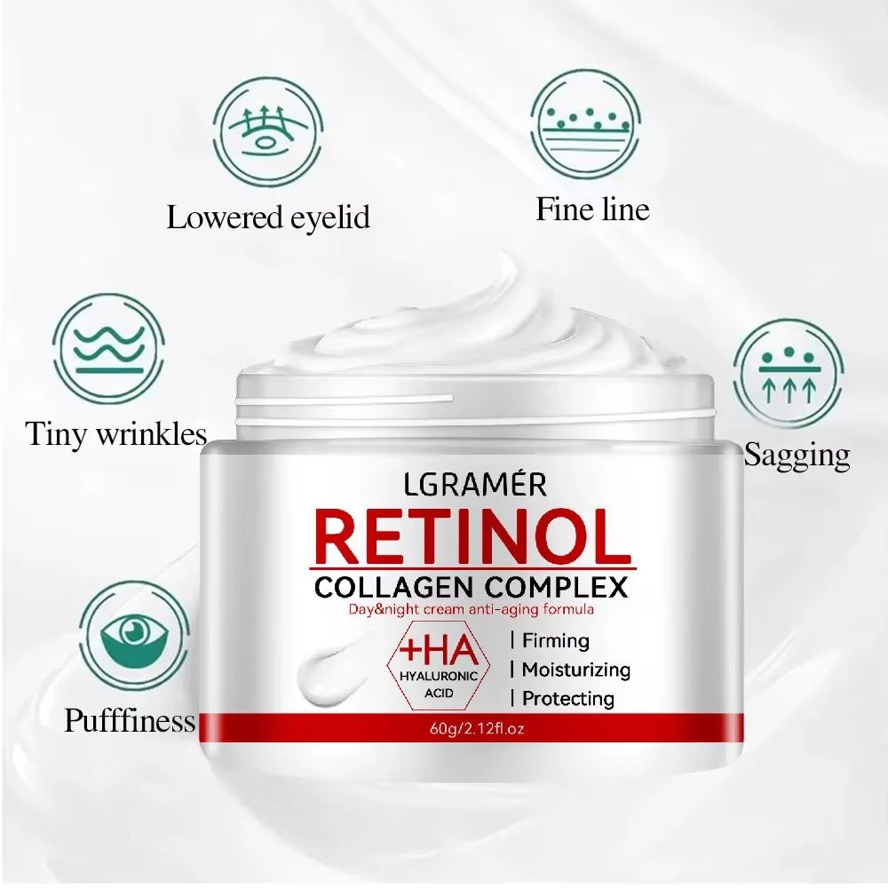 Retinol Firming Face Cream With Collagen  AntiAging Moisturizer For Wrinkles Whitening And Skin Bri