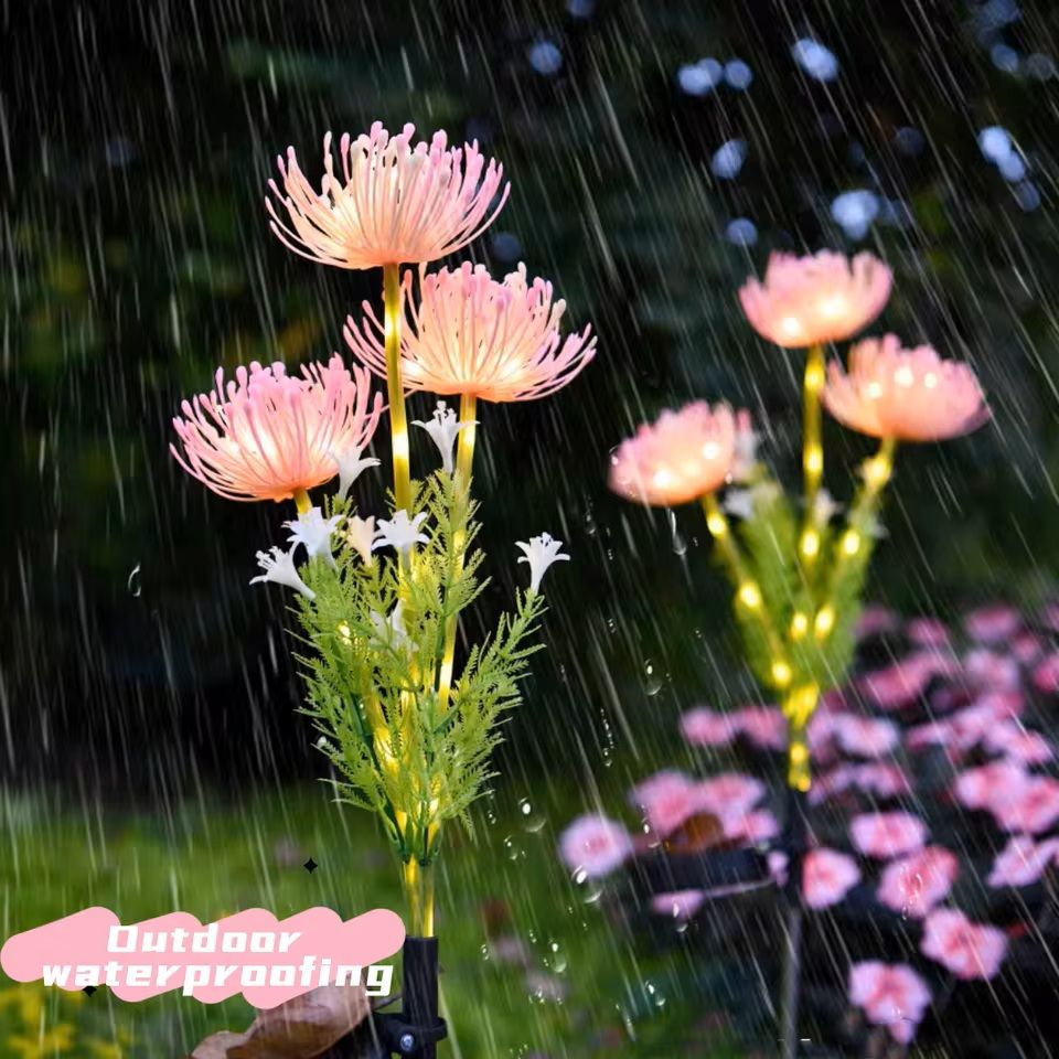 SolarPetal Flower Ground Plugin Lamp 1