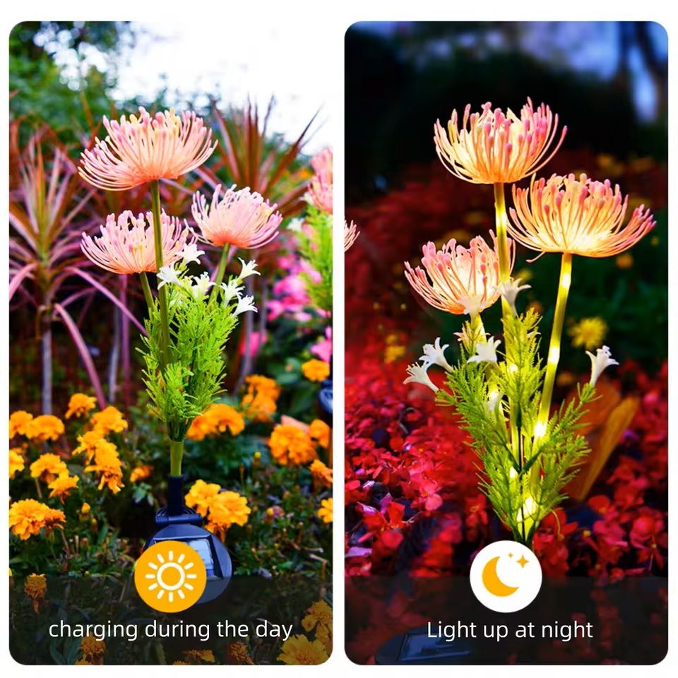 SolarPetal Flower Ground Plugin Lamp 2
