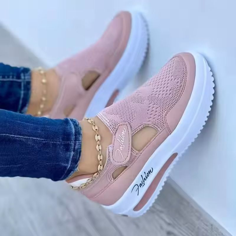 Pinkique Women Platform Canvas Sneakers