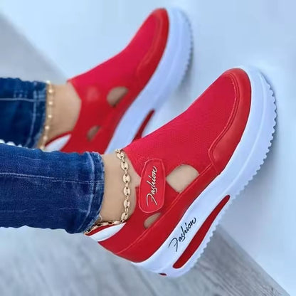 Pinkique Women Platform Canvas Sneakers 2