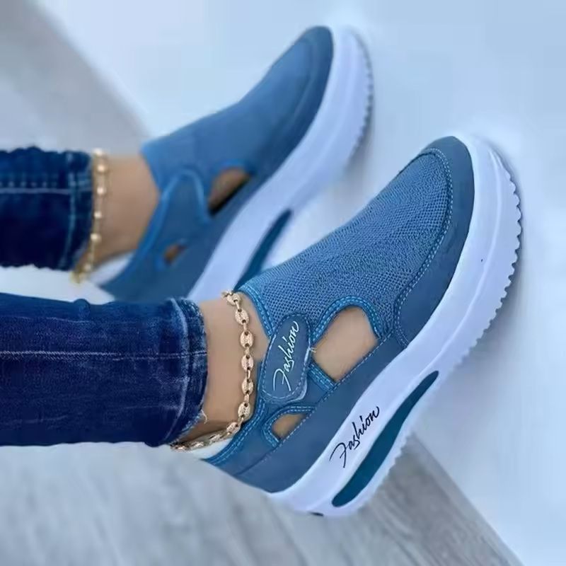 Pinkique Women Platform Canvas Sneakers 3