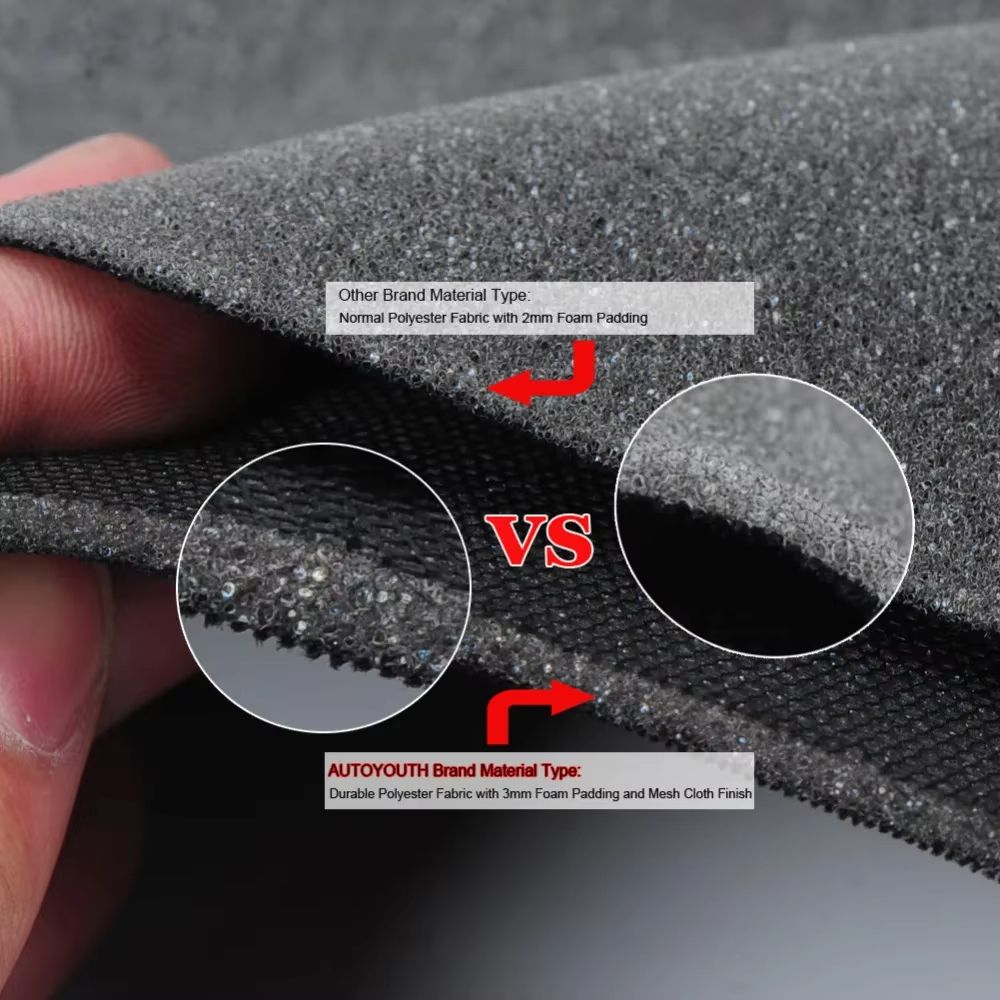 Universal Front Car Seat Covers  Comfortable Tire Track Embossed Fabric For Stylish Auto Interior P 2