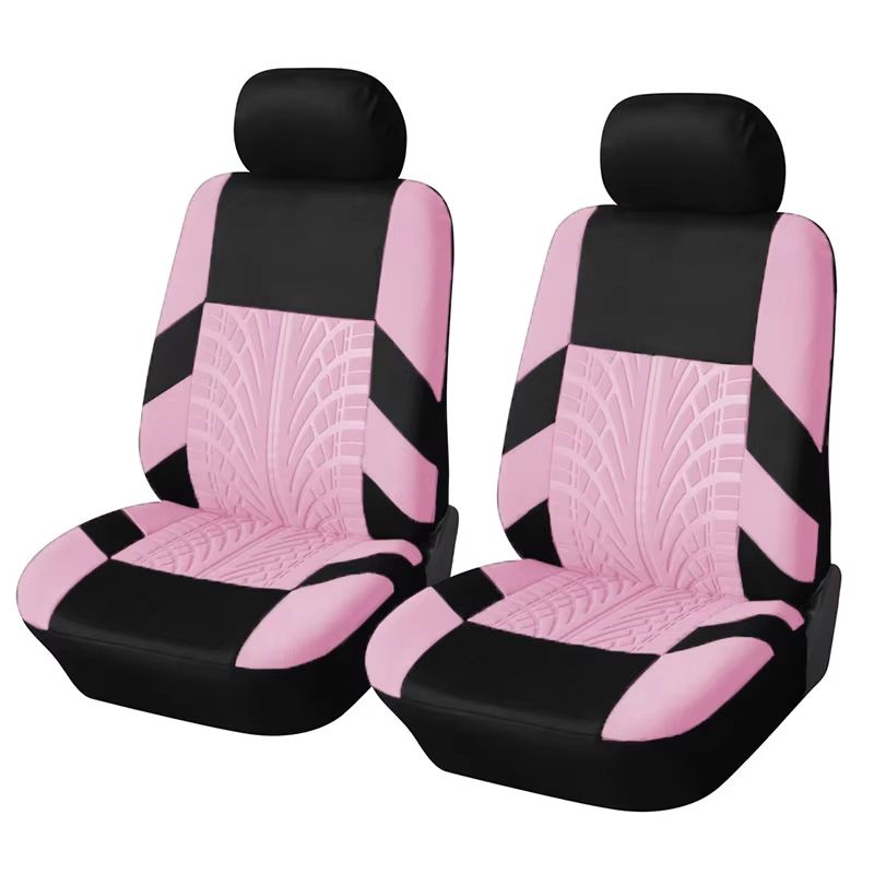 Universal Front Car Seat Covers  Comfortable Tire Track Embossed Fabric For Stylish Auto Interior P 11