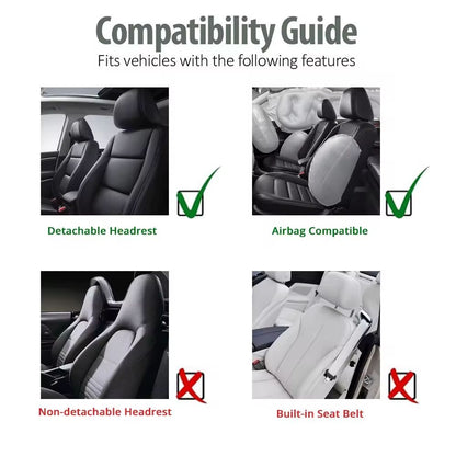 Universal Front Car Seat Covers  Comfortable Tire Track Embossed Fabric For Stylish Auto Interior P 3