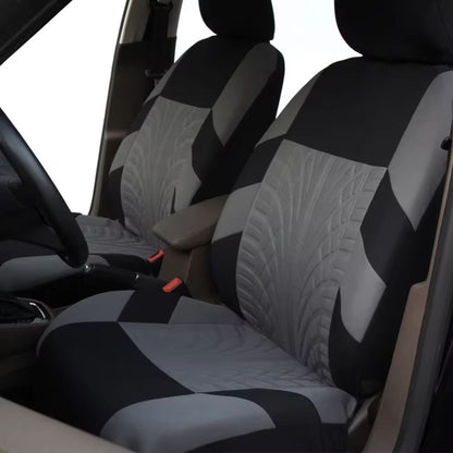 Universal Front Car Seat Covers  Comfortable Tire Track Embossed Fabric For Stylish Auto Interior P 4