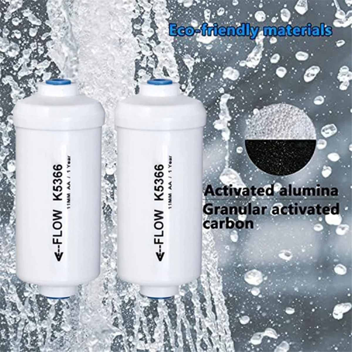 Replacement Fluoride Water Filter for Gravity Water Filtering System, Compatible Purification Elements for Clean Water