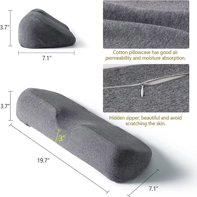 Ergonomic Memory Foam Cervical Pillow - Contour Orthopedic Neck Support for Side and Back Sleepers