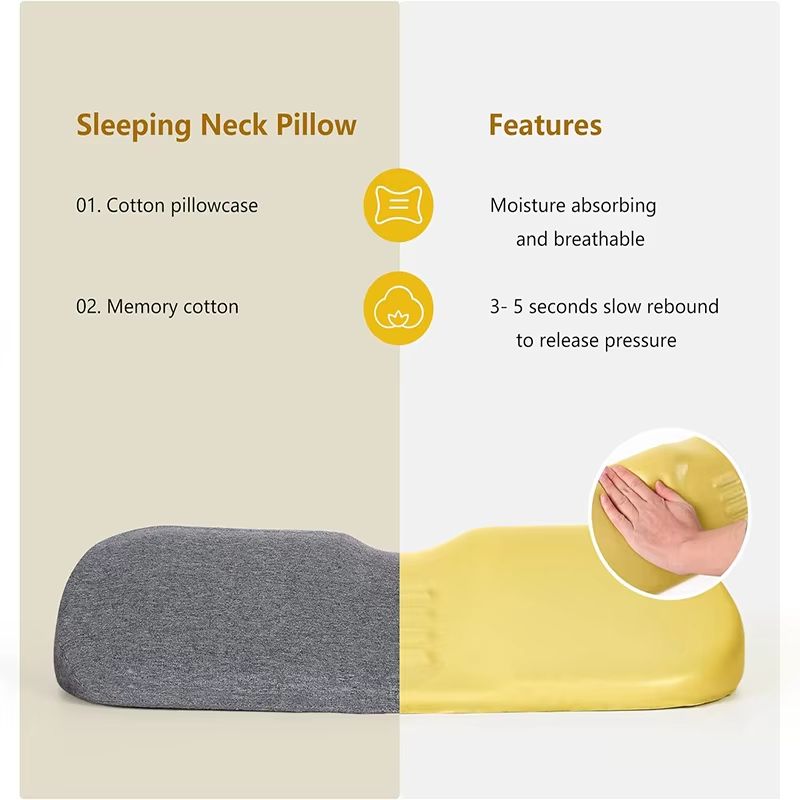 Ergonomic Memory Foam Cervical Pillow  Contour Orthopedic Neck Support For Side And Back Sleepers 4