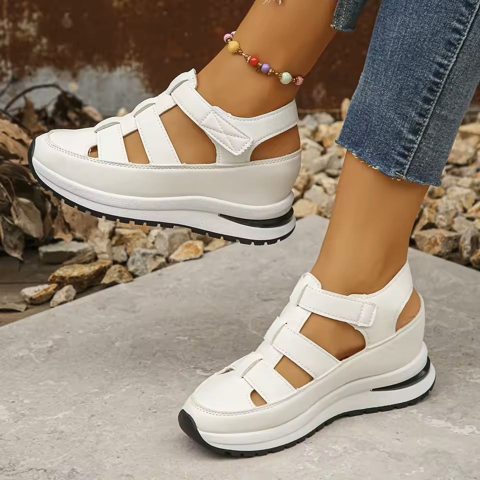 CareerEase Closed Toe Wedge Sandals 2