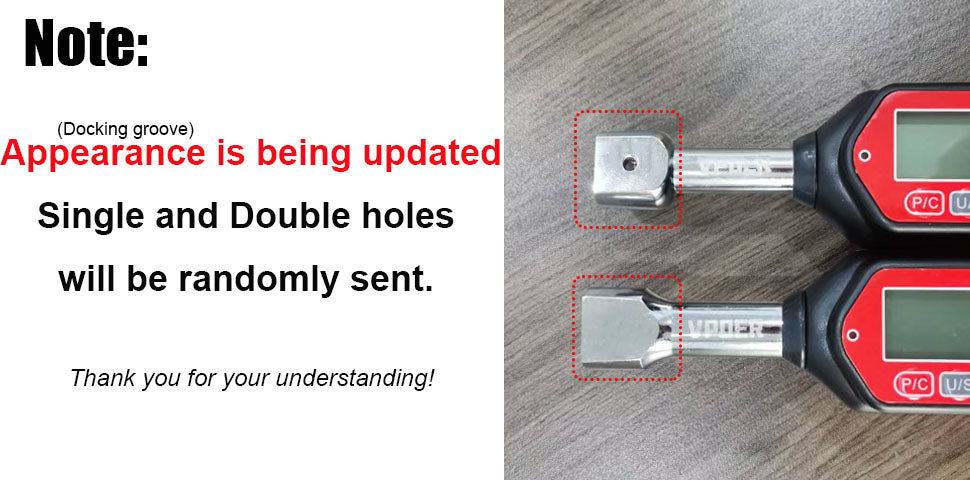 Digital Torque Wrench, Interchangeable Ended Head with Buzzer, LED & Calibrated Accuracy for Automotive, Industrial Use