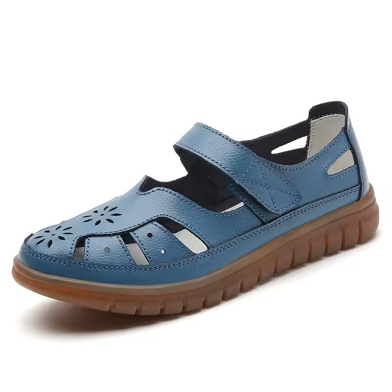 OffWhite Women NonSlip Leather Roman Sandals 9