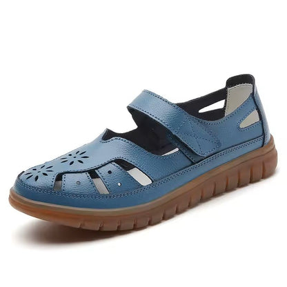 OffWhite Women NonSlip Leather Roman Sandals 9