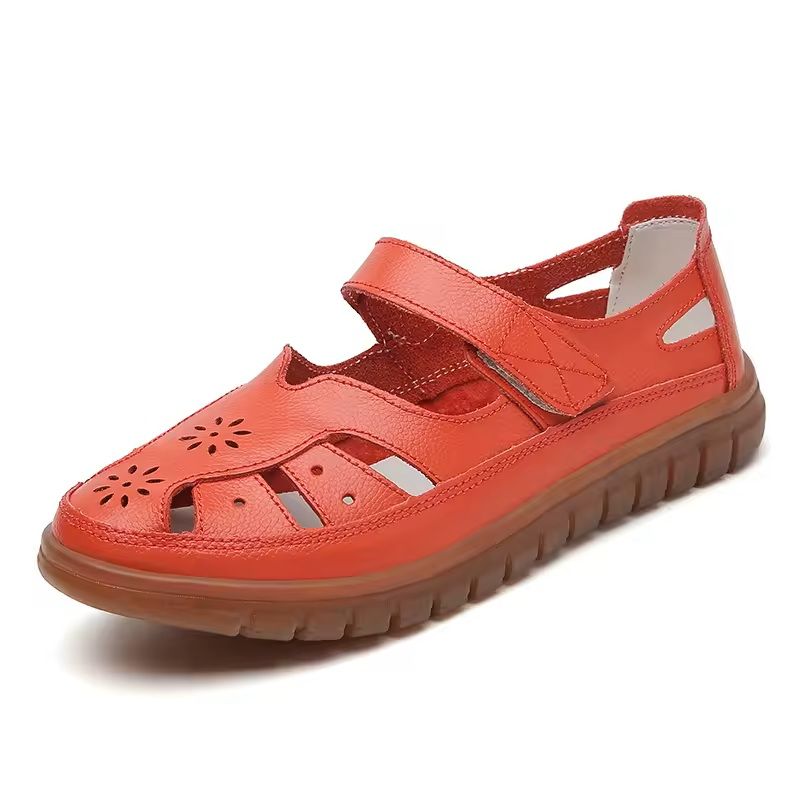 OffWhite Women NonSlip Leather Roman Sandals 12