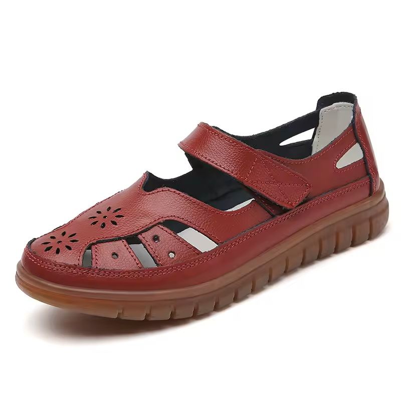 OffWhite Women NonSlip Leather Roman Sandals 14