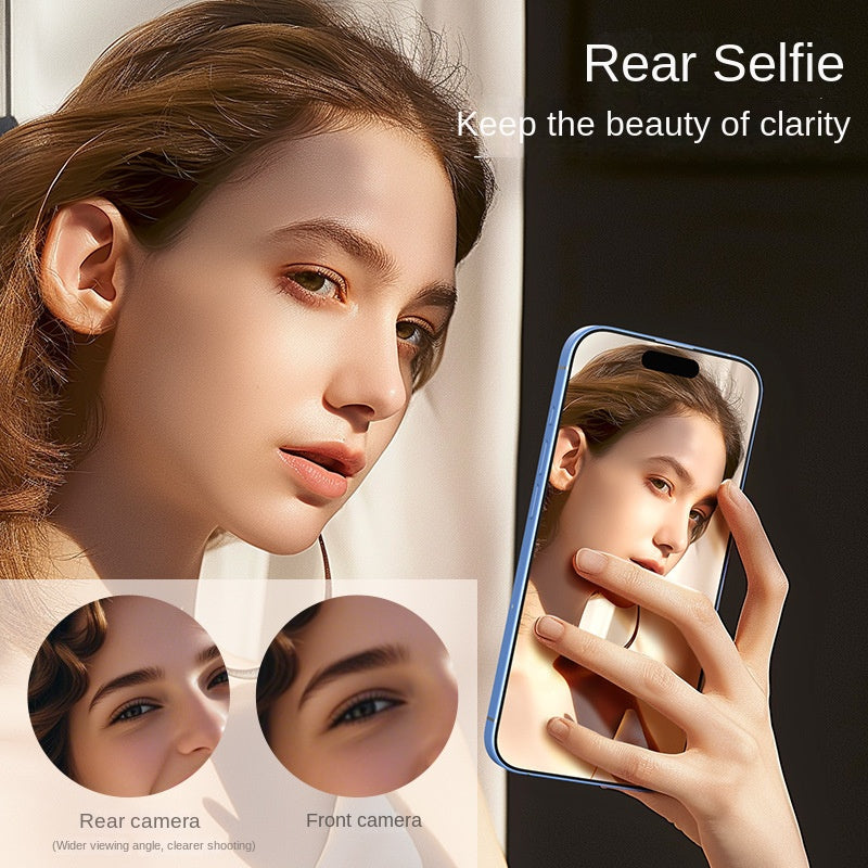 Wireless Mobile Selfie & Screen Mirroring Device, Magnetic Rear Camera for Live Streaming, Vlogging, & Real-Time Sharing
