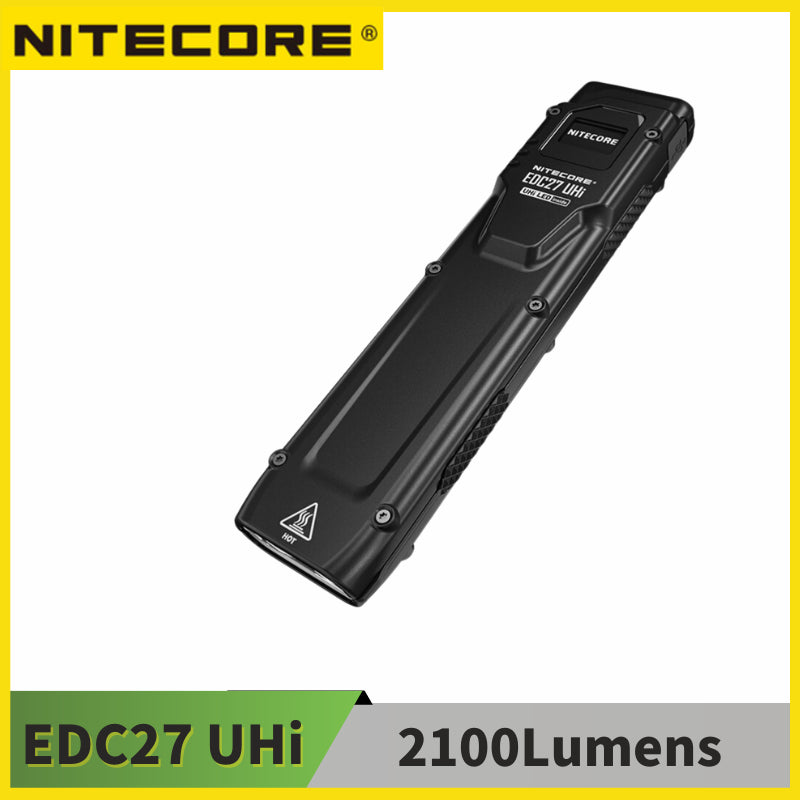 Tactical Flashlight 3100 Lumens, Rechargeable Slim EDC Light with OLED Display & Built-in Battery for Camping, Hiking