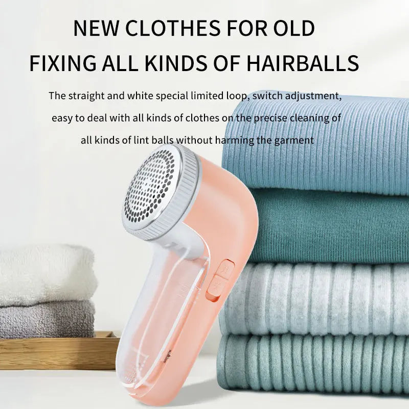 Household Electric Clothes Shaver, Portable Fabric Lint Remover with Sharp Blade, Fluff Trimmer for Garments, Sweaters