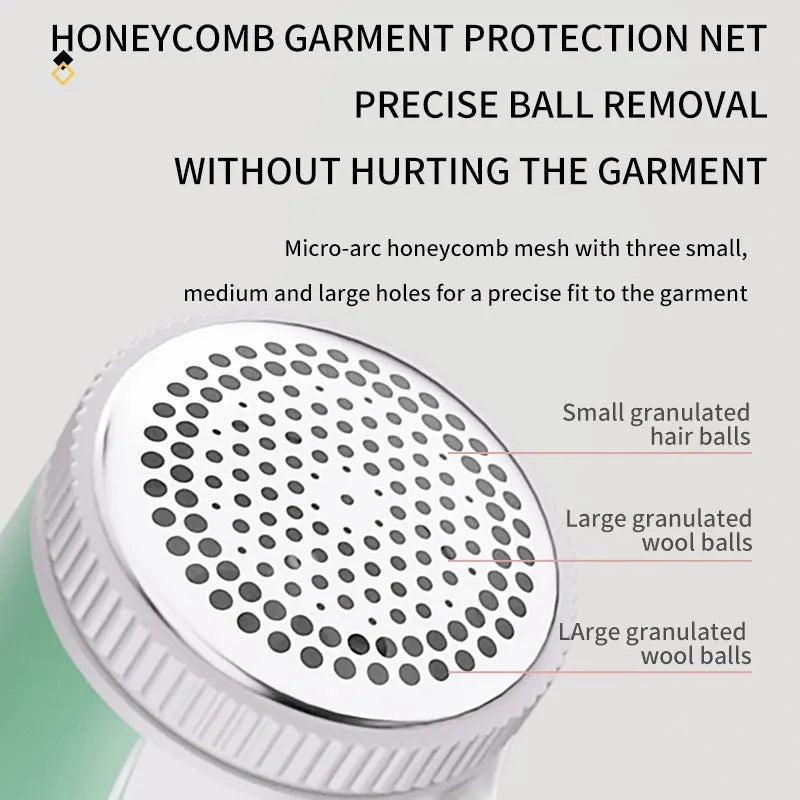 Household Electric Clothes Shaver, Portable Fabric Lint Remover with Sharp Blade, Fluff Trimmer for Garments, Sweaters